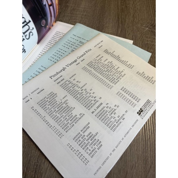Pittsburgh Vintage Grand Prix Race Program 1989 Classic Autos Morgan Jaguar - Picture 4 of 16